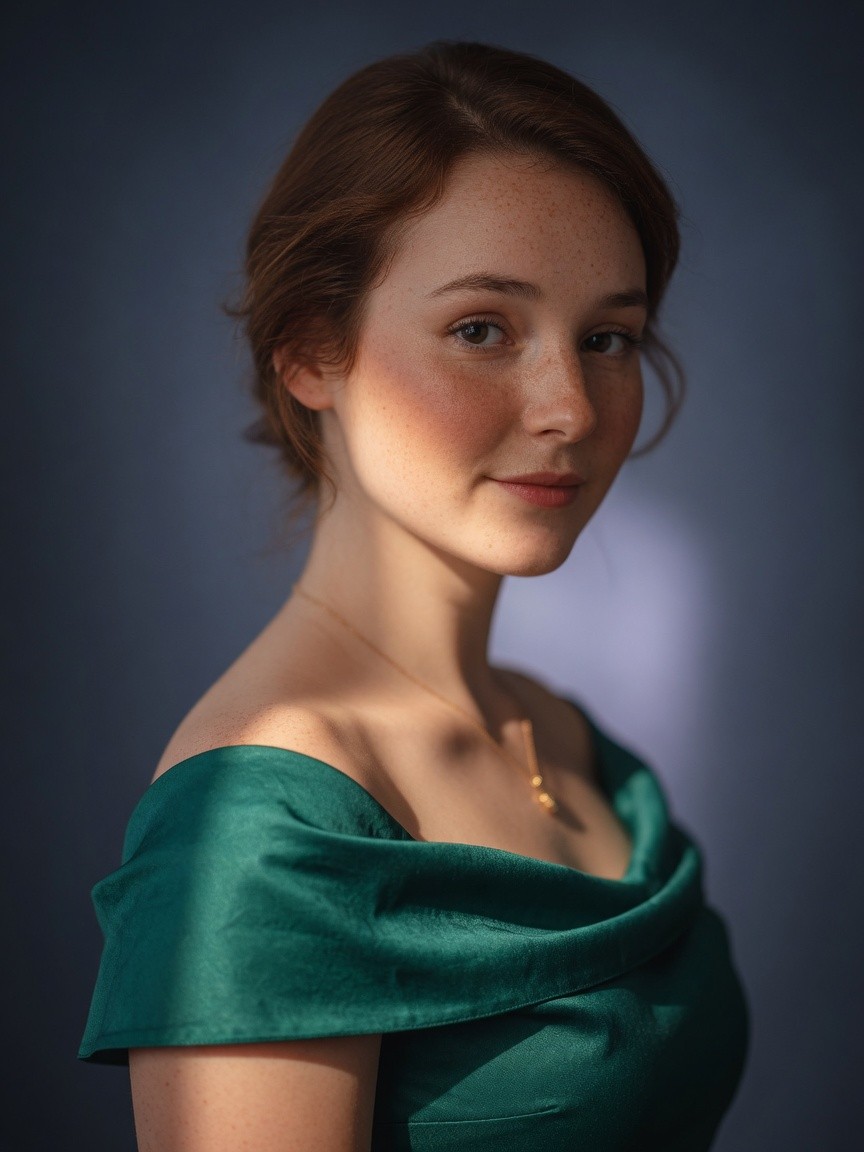 Hyperreal fashion portrait